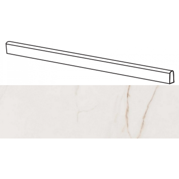 Керамогранит 0000867 SENSI CALACATTA GOLD BATTISCOPA 5,5x120