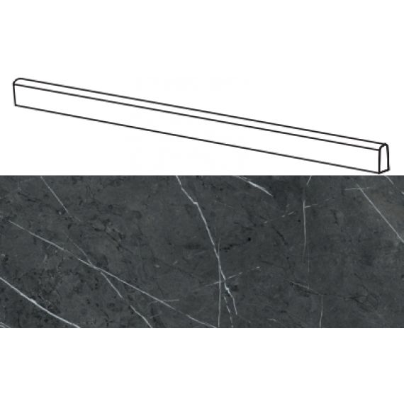 Керамогранит 0000870 SENSI PIETRA GREY BATTISCOPA 5,5x120