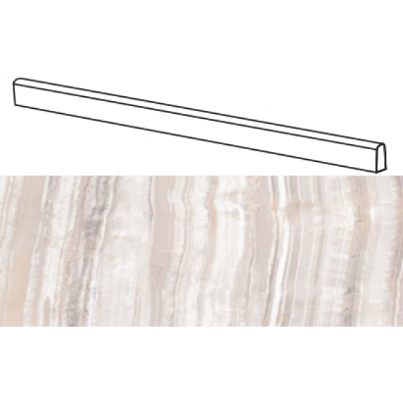 Керамогранит 0000872 SENSI ONICE BEIGE BATTISCOPA 5,5x120