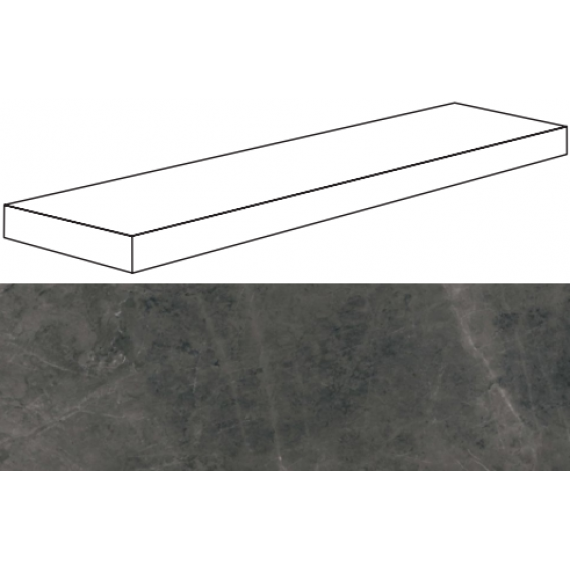 Ступени 0000888 SENSI PIETRA GREY ANG.TOP DX 32x120