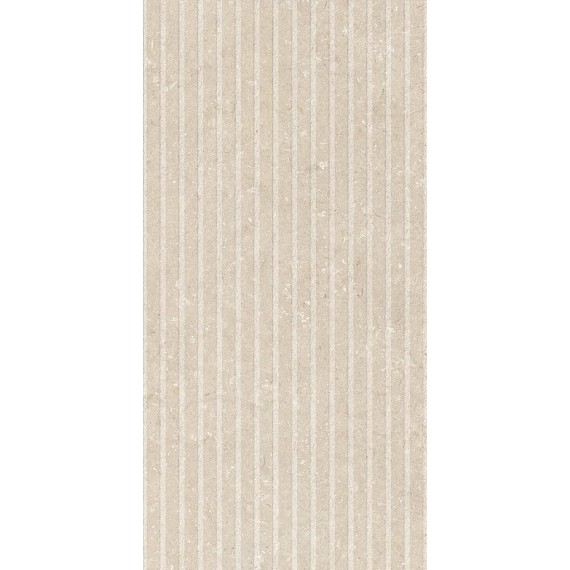 Керамогранит 005504 Керамогранит Shellstone Beige Rigat-One 3D 60x120