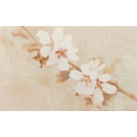 010301001872 Плитка Сакура коричневый декор 01 25х40