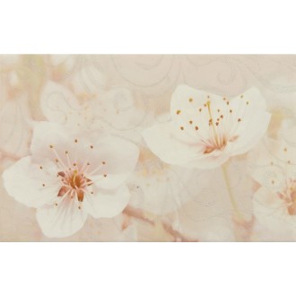 010301001874 Плитка Сакура коричневый декор 03 25х40