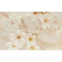 010301001875 Плитка Сакура коричневый декор 04 25х40