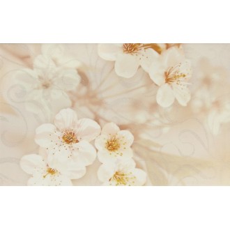 010301001875 Плитка Сакура коричневый декор 04 25х40