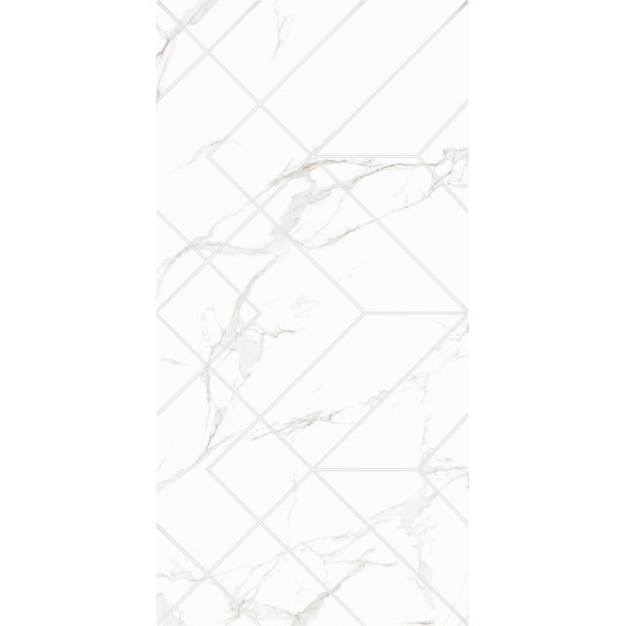 Керамическая плитка 0105 Amuletto White Decor 25x50