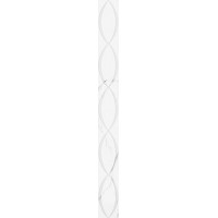 05-01-1-46-05-01-2625-2 Плитка Бордюр Assol 2 белый 4х40