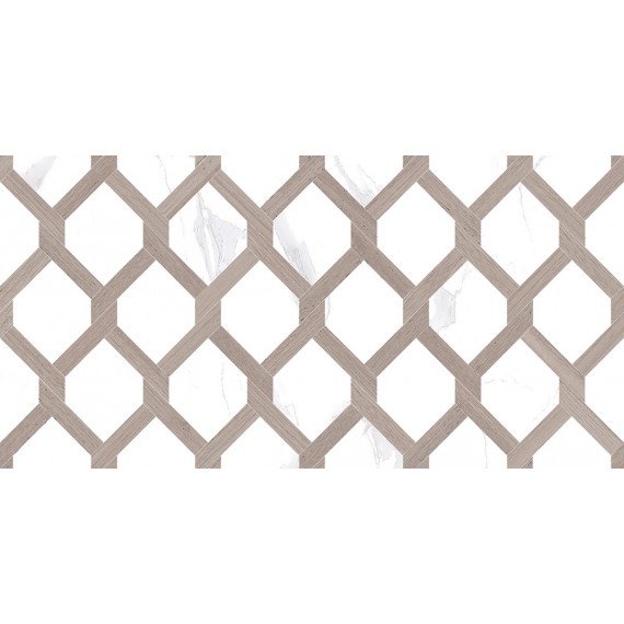 Керамическая плитка 08-00-17-2466 Statuario табачный узор 20х40