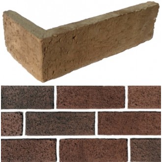 1-49-18 Кирпич фасадный Угловой элемент 19х6.5х11
