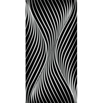 11282R Плитка Коррер чёрный глянцевый структура обрезной 30x60x1