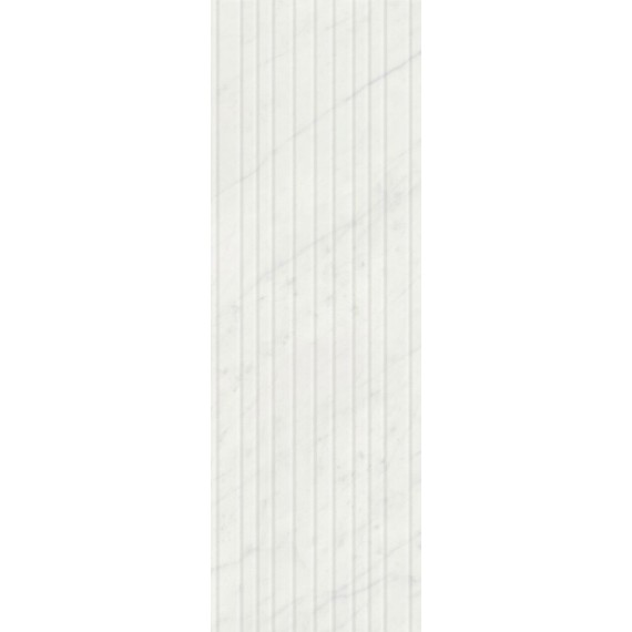 Ступени 12102R Плитка Борсари белый структура обрезной 25х75