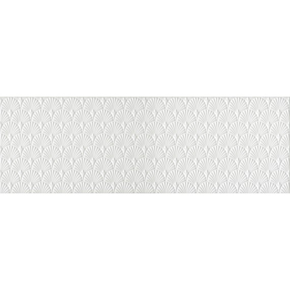 Ступени 12154R Плитка Гарса структура белый матовый обрезной 25х75