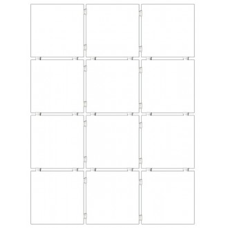 1230T Плитка Конфетти белый полотно 30*40 из 12 частей 9,9х9,9