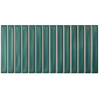 128695 Плитка Sweet Bars Teal Matt 12,5x25