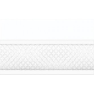 13-01-1-25-43-00-1451-0 Плитка Бордюр объемный Катрин белый 15x25