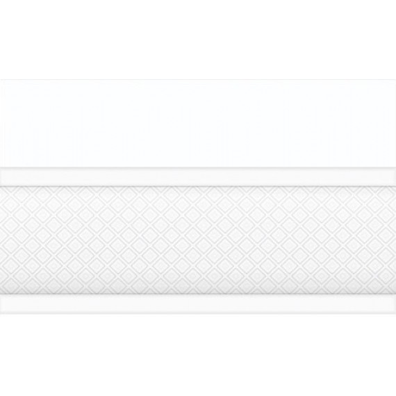 Керамическая плитка 13-01-1-25-43-00-1451-0 Плитка Бордюр объемный Катрин белый 15x25