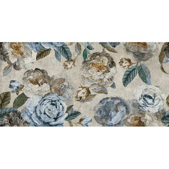 Керамогранит 133481 Керамогранит Alchymie Flowery Grey Nat Ret 60x120