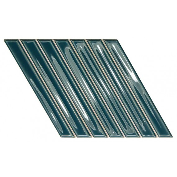 Керамическая плитка 135015 Spike Bars A Peacock Blue 15x25,9