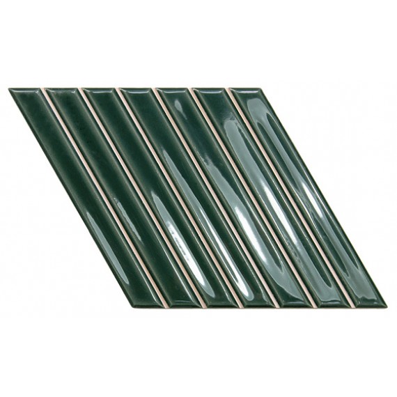 Керамическая плитка 135016 Spike Bars A Royal Green Gloss 15x25,9