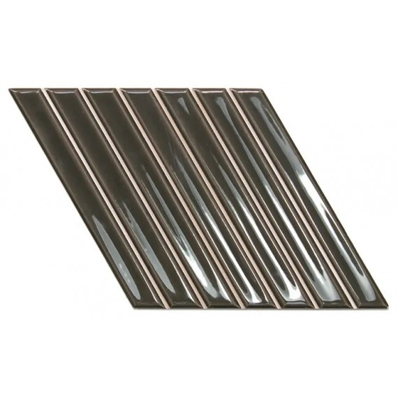 Керамическая плитка 135017 Spike Bars A Ebony 15x25,9