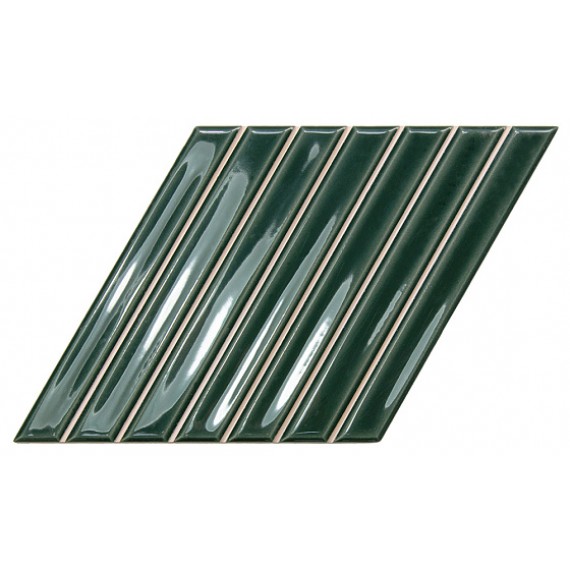 Керамическая плитка 135025 Spike Bars B Royal Green Gloss 15x25,9