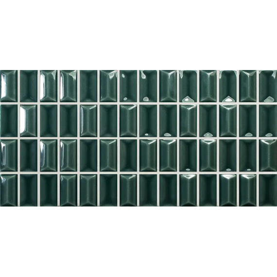 Керамическая плитка 135543 3DB Diamond Emerald Gloss 12,5x25