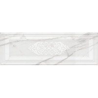 14041R/3F Плитка Декор Прадо белый панель глянцевый обрезной 40x120