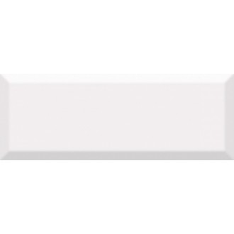 15080 Плитка Бельканто белый грань 15x40