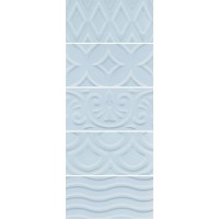 16015 Плитка Авеллино голубой структура mix 7.4*15