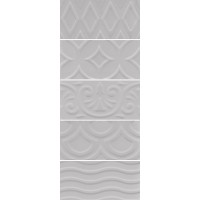 16018 Плитка Авеллино серый структура mix 7.4*15