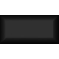 16033 Плитка Граньяно черный грань 7.4*15