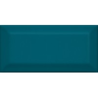 16057 Плитка Клемансо бирюзовый грань 7.4*15