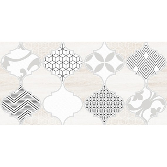 Керамическая плитка 1641-8625 Мореска Декор 1 бежевый 20х40