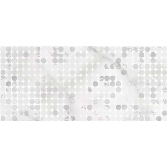 Керамическая плитка 16566 Glitter Белый Декор 20x44