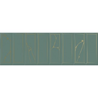 1664-0214 Роса Рок декор зеленый 20x60