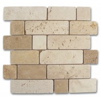 184996 Mosaico Travertino Brick 30,5x30,5