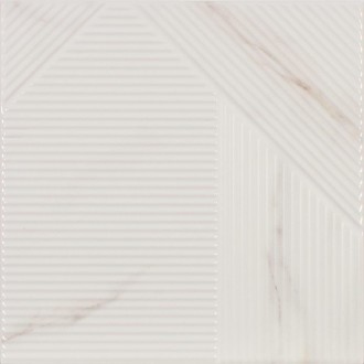 187599 Stripes Mix Calacatta 25x25