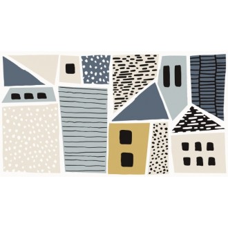 1905-0002 Копенгаген многоцветный Панно 45х50