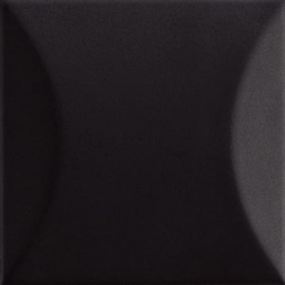 Керамическая плитка 192052 Плитка Up Cuscino Black Glossy 10x10
