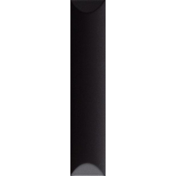 Керамическая плитка 192102 Плитка Up Cuscino Black Matte 25x5