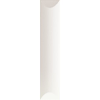 192111 Плитка Up Cuscino White Glossy 25x5