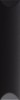 192112 Плитка Up Cuscino Black Glossy 25x5