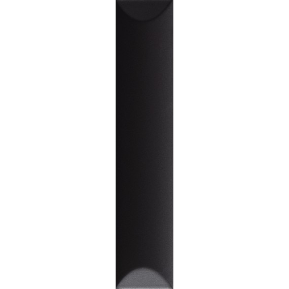 Керамическая плитка 192112 Плитка Up Cuscino Black Glossy 25x5