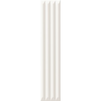 192131 Плитка Up Cannettato White Glossy 25x5