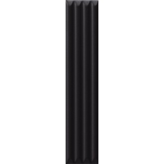192132 Плитка Up Cannettato Black Glossy 25x5
