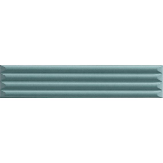 Керамическая плитка 192136 Плитка Up Cannettato Green Glossy 25x5