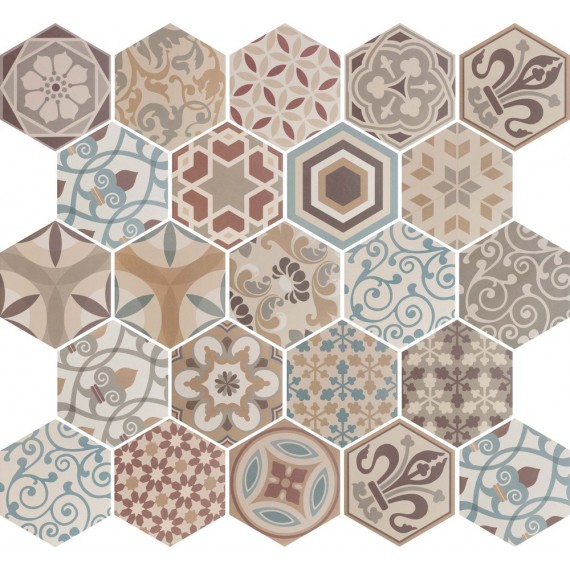 Керамогранит 21356 Hexatile Harmony Colour 17,5*20