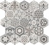 21357 Hexatile Harmony B&W 17,5x20