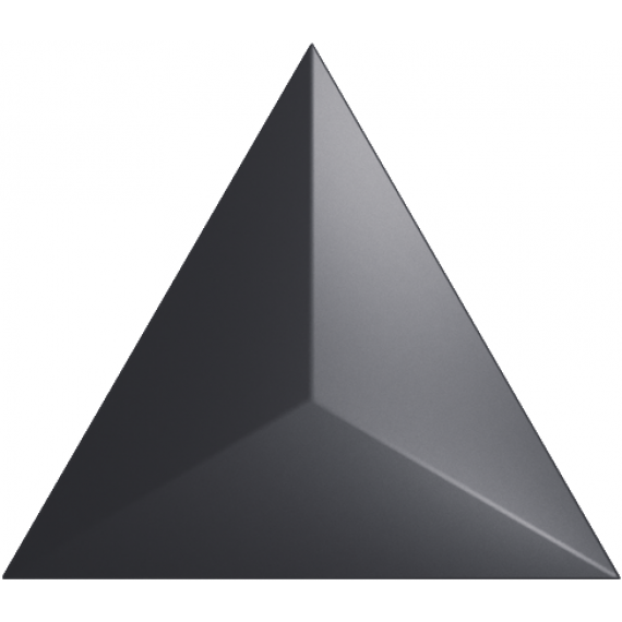 Керамическая плитка 218242 Traingle Level Black Matt 15x17