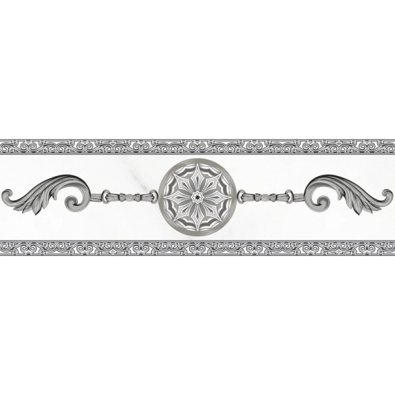 Керамическая плитка 222901 Бордюр Crystal 7х20